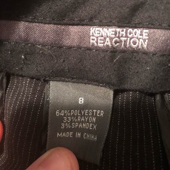 Kenneth Cole:Reaction black & white pinstripe suit - Picture 11 of 12